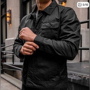 Thursday waxed canvas field jacket size xlarge charcoal black